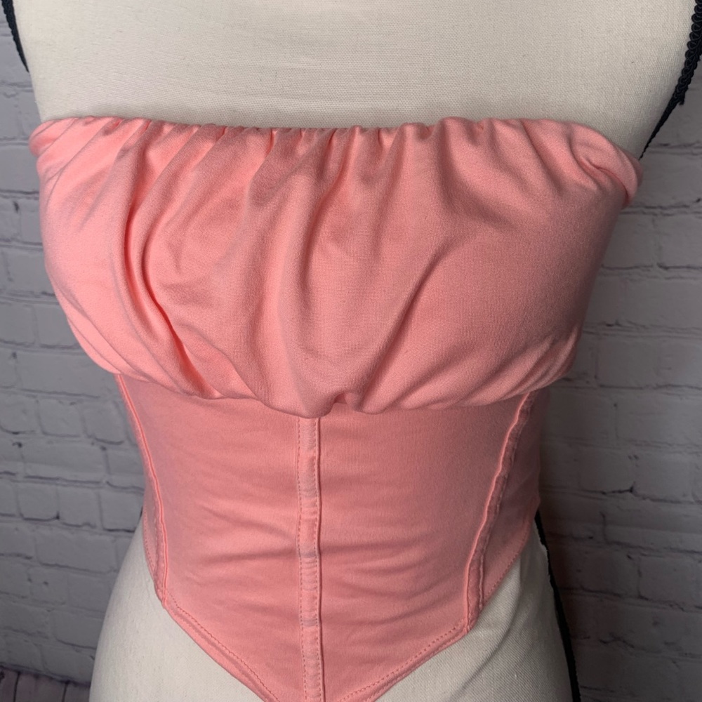 MANDEE Pink Corset Off shoulder Top!